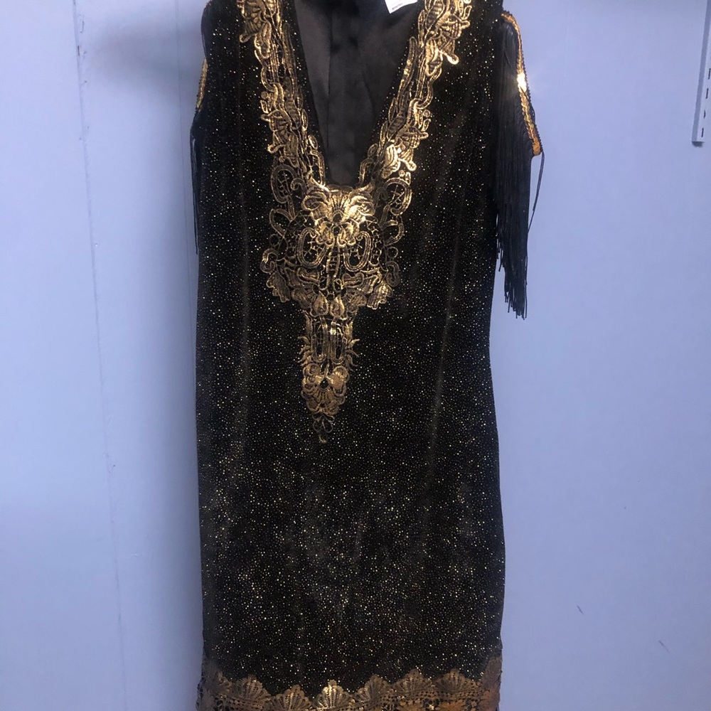 Flapper Dress Halloween dress shoulder cut out